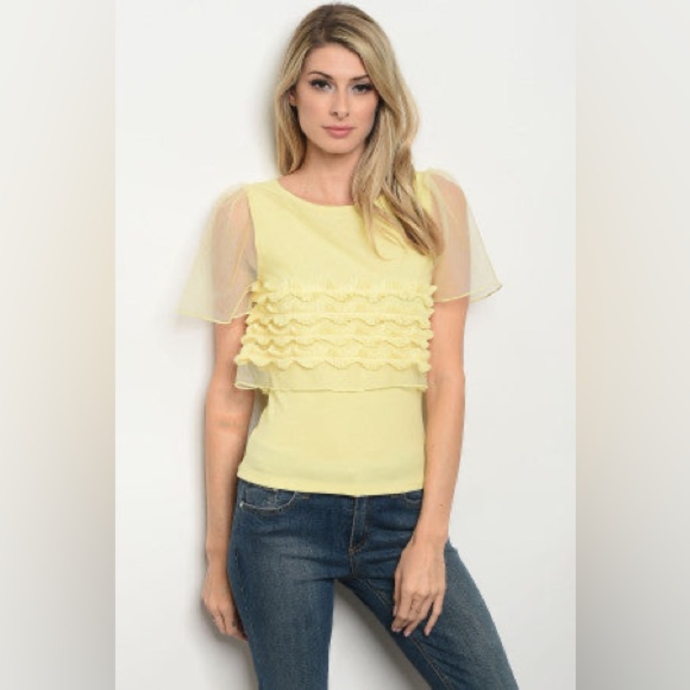 Palazzo Yellow Tank Top